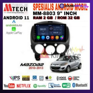 Head Unit Android Mtech 9 inch OEM Mazda 2 2010-2013 Soket PNP - 4/64GB