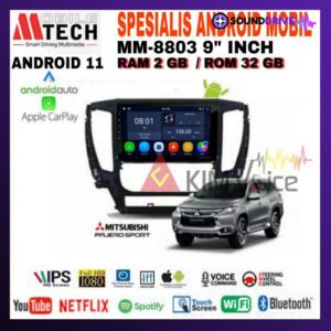Head Unit Android Mtech 9 inch OEM Pajero 2017 Up Soket PNP - 4/64 GB