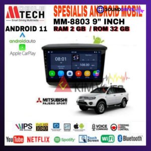 Head Unit Android Mtech 9 inch OEM Pajero Sport 2010-2015 Soket PNP - 4/64GB