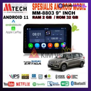 Head Unit Android Mtech 9 inch OEM New Ertiga Suzuki XL7 2019 Up PNP - 2/32GB, 9 inch
