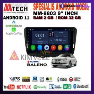 Head Unit Android Mtech 9 inch OEM Suzuki New Baleno 2018 Up Soket PNP - 2/32GB