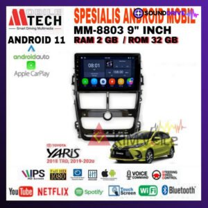 Head Unit Android Mtech 9 inch OEM Toyota Yaris 2018 Up Soket PNP - 2/32GB