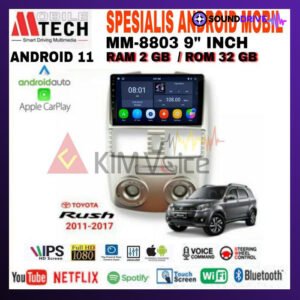 Head Unit Android Mtech 9 inch OEM Toyota Rush Terios 2007-2017 PNP - 2007-2011, 4/64GB