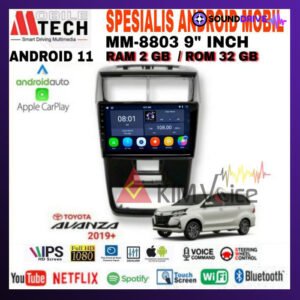 Head Unit Android Mtech 9 inch OEM New Avanza Xenia 2019-2021 PNP - 2/32GB