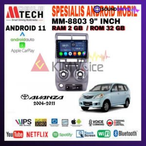 Head Unit Android Mtech 9 inch OEM Toyota Avanza /Xenia 2006-2011 PNP - 2/32GB