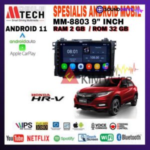 Head Unit Android Mtech 9 inch OEM Honda HRV 2015-2021 soket PNP - 2/32GB