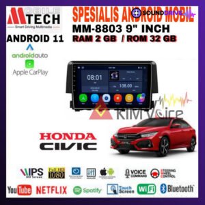 Head Unit Android Mtech 9 inch OEM Honda Civic Turbo 2016 Up soket PNP - 2/32GB