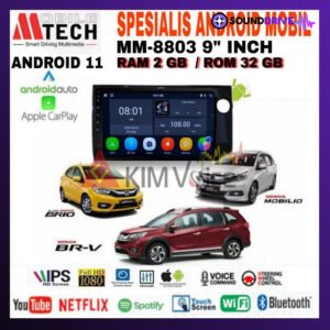 Head Unit Android Mtech 9 inch OEM Brio Mobilio BRV 2016-2022 PNP - 2/32GB