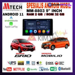 Head Unit Android Mtech 9 inch OEM Honda Brio Mobilio 2012-2015 PNP - 9 inch, 2/32GB