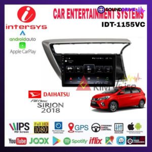 Head unit Android Intersys 10 inch OEM Sirion 2018 up soket pnp