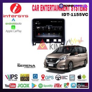 Head Unit Android Intersys 10 inch OEM Serena C27 Soket pnp