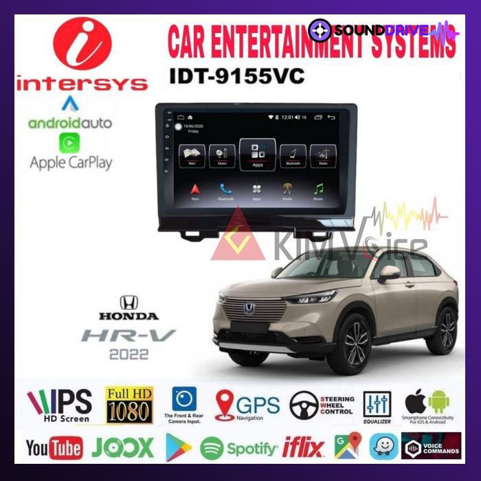 Head unit Android Intersys 9 inch OEM HRV 2022 up Voice Command