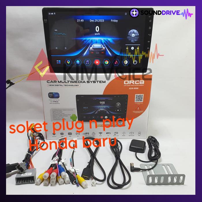 Head unit Android Orca Eco 9 inch OEM HRV 2022 up Soket pnp - Image 2