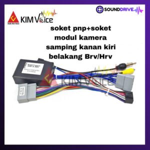 Soket pnp + modul kamera samping kanan kiri & belakang hrv/brv 2022 - Soket PNP