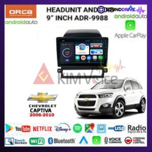 Head unit Android Orca 9 inch OEM Captiva 2008-2012 soket pnp