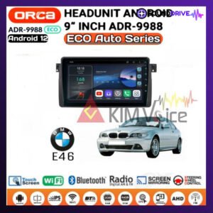 Head unit Android Orca Eco 9 inch OEM BMW 3 E46 1998-2005 soket canbus