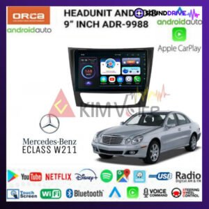 Head unit Android Orca OEM Mercy E CLASS W211 9 inch 2001-2009