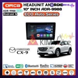 Head unit Android Orca Eco OEM Mazda CX9 2009 up 10 Inch Soket pnp - Paket Canbus