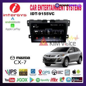 Head unit Android Intersys OEM Mazda CX7 2007-2014 9 Inch Soket pnp - Paket Frame