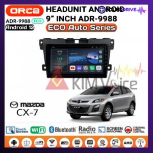 Head unit Android Orca Eco OEM Mazda CX7 2007-2014 9 inch Soket pnp - Paket Frame