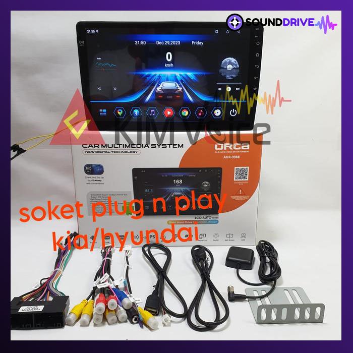 Head Unit Android Orca Eco 10 inch OEM Hyundai Tucson 2011-2014 pnp - Image 2
