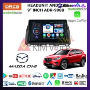 Head unit Android Orca OEM Mazda CX5 2011-2015 9 Inch Soket PNP - 2012-2015