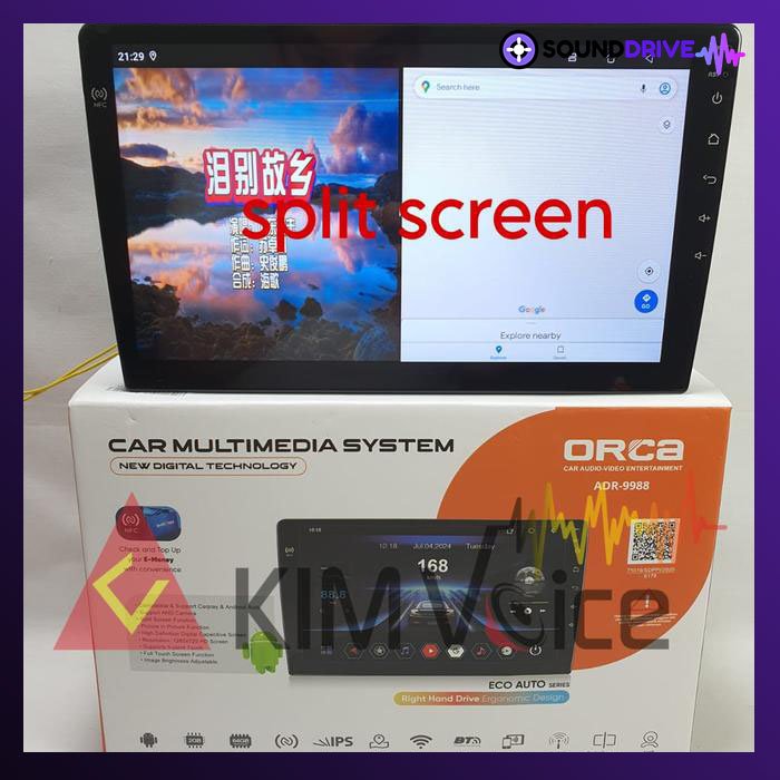 Head unit Android Orca Eco 10 Inch OEM Honda City 2008-2014 Soket pnp - Manual AC - Image 4