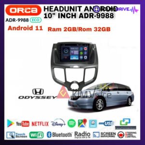 Head unit Android ORCA ECO ADR-9988 10 inch OEM Odyssey RB1 2004-2009