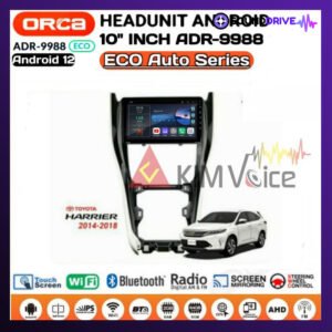 Head Unit Android Orca Eco 10 inch OEM Harrier 2014-2017 Soket pnp
