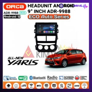 Head Unit Android Orca Eco 9 inch OEM Yaris/vios 2017 up Manual AC