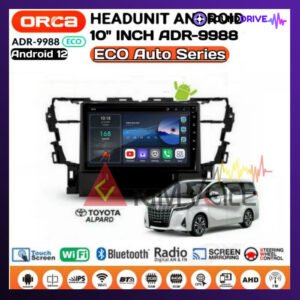 Head Unit Android Orca Eco 10 inch OEM Alphard 2015 up Soket pnp