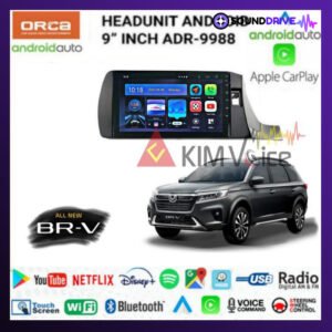 Head Unit Android Orca 9 inch OEM All New BRV/WRV 2022 up Soket pnp