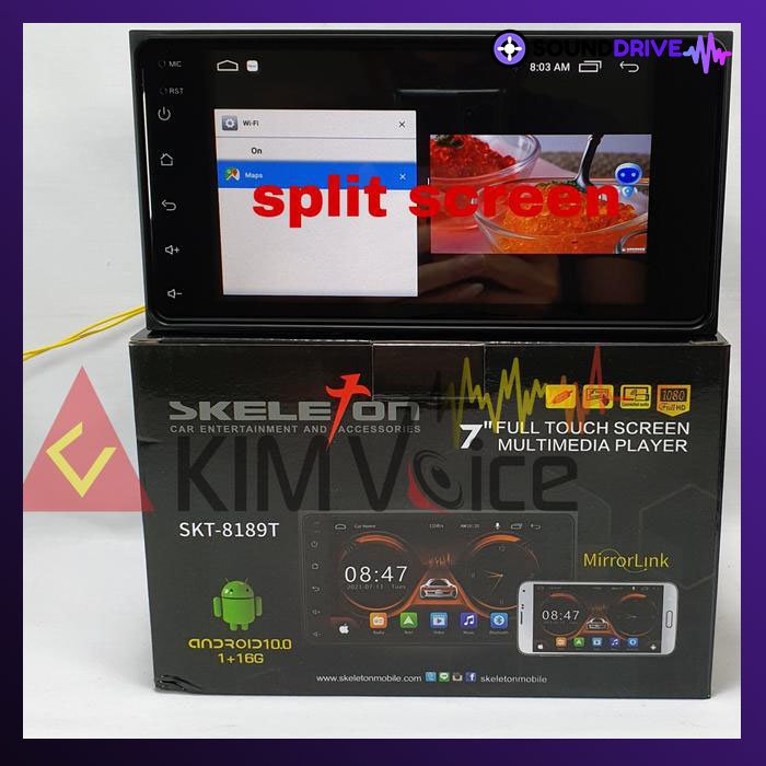 Head Unit Android khusus Toyota Daihatsu Skeleton 8189T 7" Soket pnp - Image 3