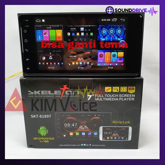 Head Unit Android khusus Toyota Daihatsu Skeleton 8189T 7" Soket pnp - Image 4