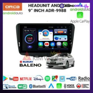 Head unit Android ORCA 9 Inch OEM Baleno Hatchback 2018 Up
