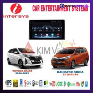 Head unit Android Intersys 9 Inch OEM Sigra Calya 2016-2019 Soket PNP