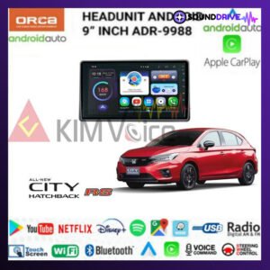 Head Unit Android Orca 9 inch OEM Honda City 2021 Voice Command
