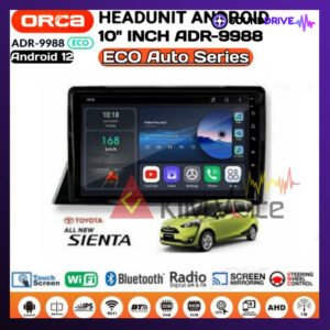 Head unit Android ORCA ECO 10 Inch OEM All New Sienta Soket PNP