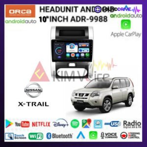 Head unit Android Orca  10 inch OEM Xtrail 2007-2014 soket pnp