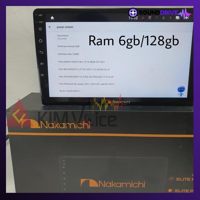 Head Unit Android Nakamichi Elite Pro NA3102i 6/128GB with Processor - 9 INCH - Image 4