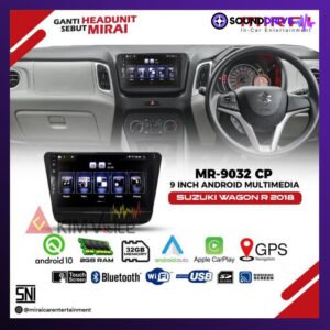 Head Unit Android MIRAI MR-9032CP 9 inch OEM Karimun Wagon R 2018 Soket pnp