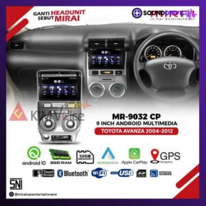Head unit Android MIRAI MR-9032CP OEM Avanza Xenia lama 2004 - 2011