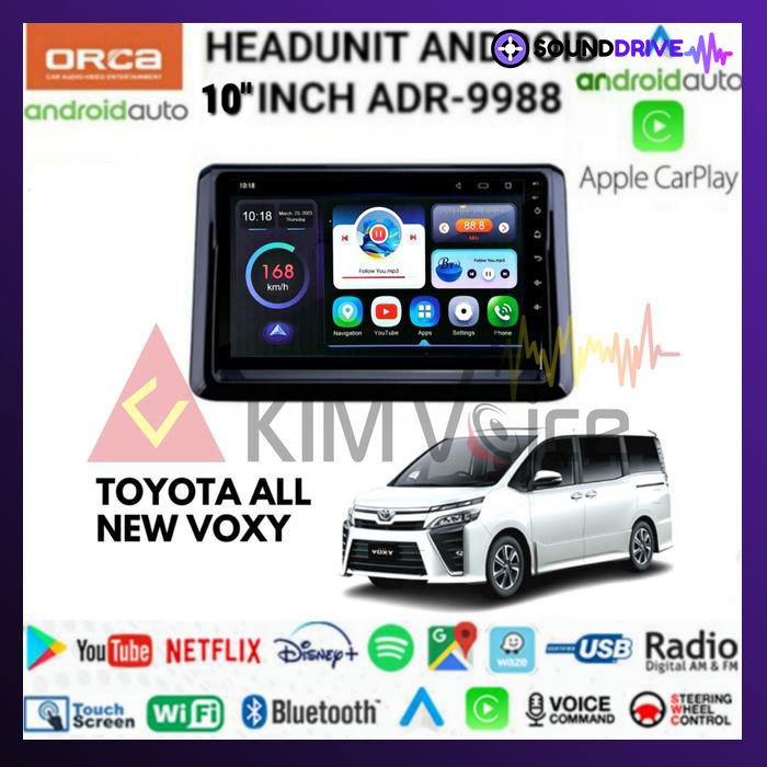 Head unit Android Orca 10 inch OEM Voxy Voice Command