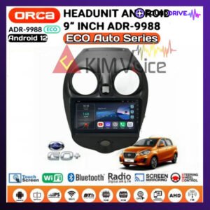 Head unit Android Orca Eco ADR- 9988 9 inch OEM Datsun Go Soket pnp