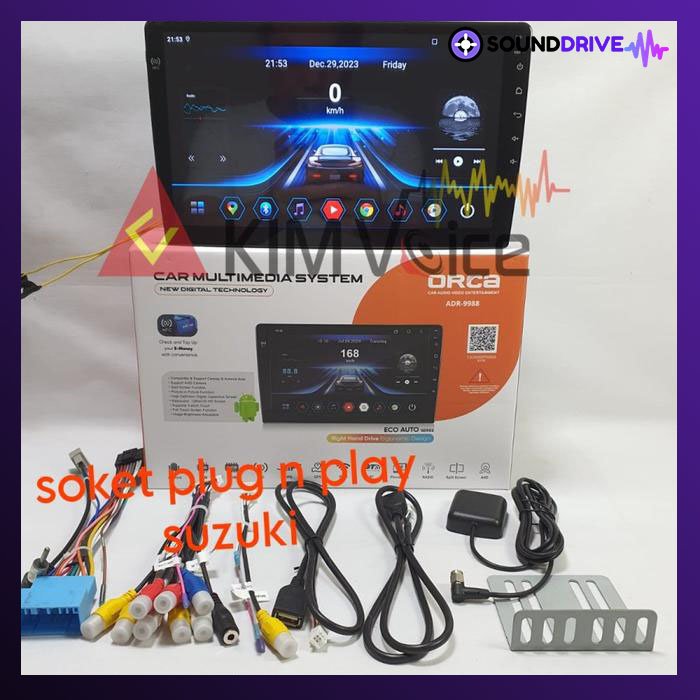 Head unit Android Orca Eco 9 inch OEM Splash + soket pnp - Image 2