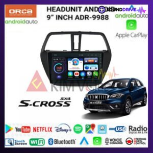 Head Unit Android Orca 9 inch OEM Suzuki SX4 S Cross 2014 Soket pnp