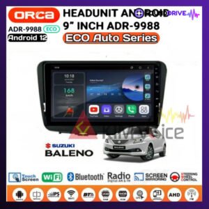 Head unit Android Orca Eco 9 inch OEM Baleno Soket pnp