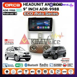 Head Unit Android Orca Eco 9 inch OEM Rush/Terios 2007-2011 soket pnp