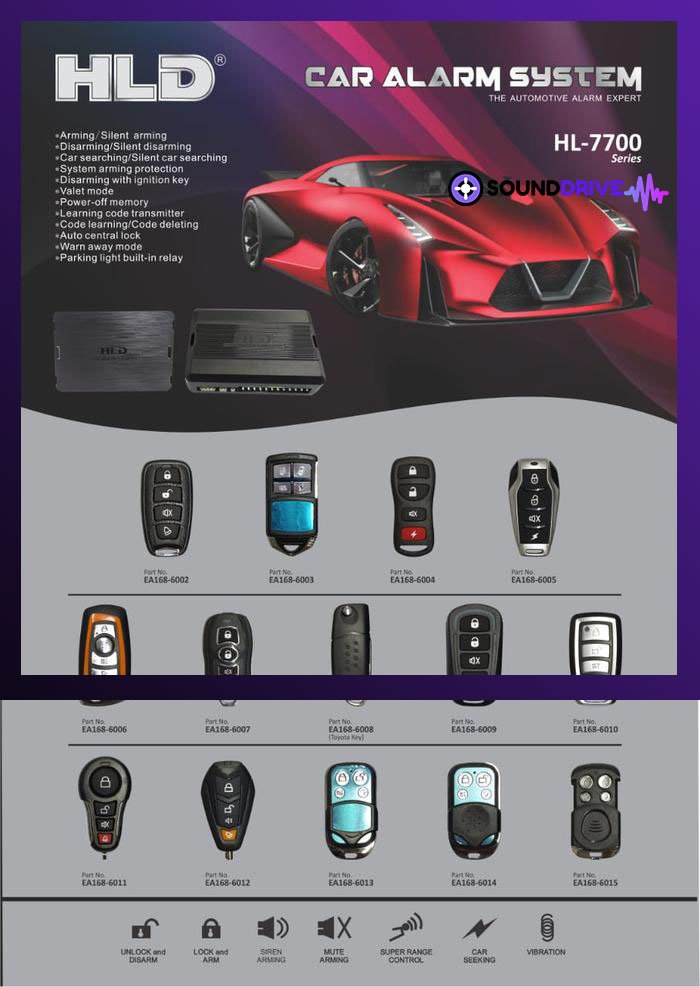 Alarm Mobil HLD HL-7700 High Quality Premium Class - 6014 - Image 3