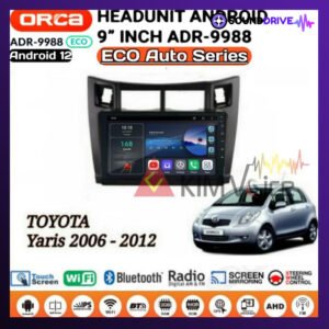 Head Unit Android Orca Eco 9 inch OEM Yaris 2006-2012 Soket pnp